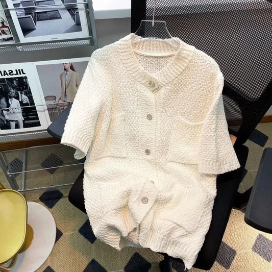 Mens Casual Soft Knitwear Genderless Fashion Personalized Versatile Comfortable Knitted Tops Unisex 2024 Spring Autumn New