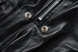 ro style matte pu leather pants for men high street y2k pantalones hombre baggy overall wide leg drawstring cargo pants unique cargo style 5561
