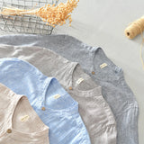 Cyberpunk Broken heart – Cotton Linen T Shirt Men Women 2023 Spring Summer New Khaki