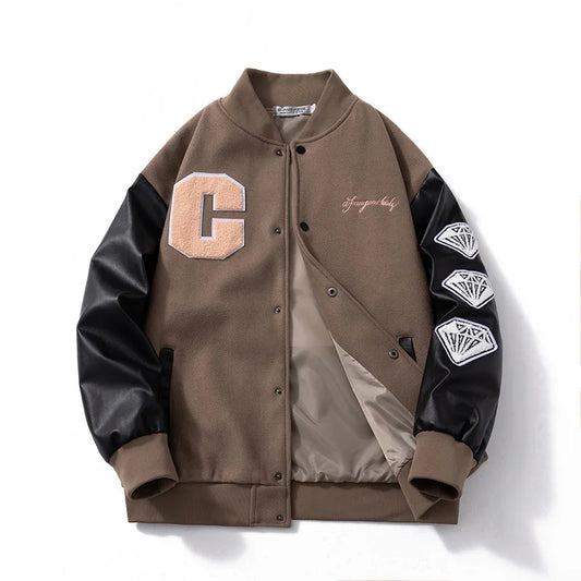 techwear bomber jacket, urban fashion, men's streetwear fashion, oversized urban jacket, high quality cold-weather coat