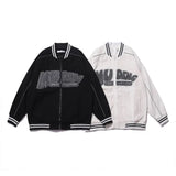 2024 New Autumn Clothing Korean Y2K Retro Letter Print Couple Baseball Uniforms Men Women Ins Loose Hip-Hop Personalized Jackets