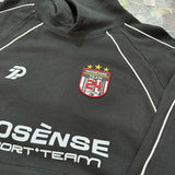 Baggy Y2K hoodie with glitch and pixel designs