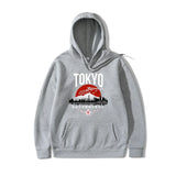 Japanese Tokyo Sakura Print Mens Hoodie Fashion Winter Autumn Mens Wom