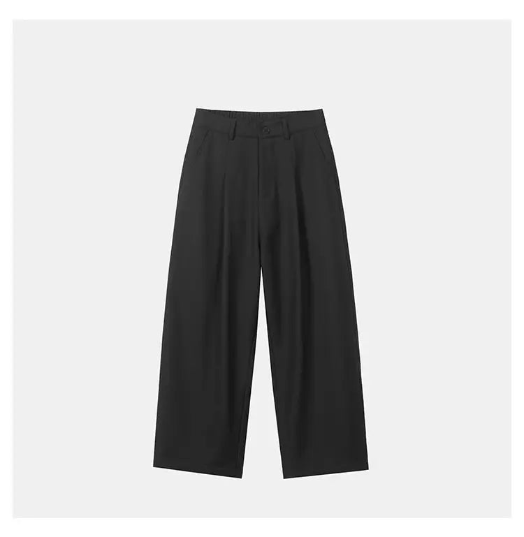 autumn winter plus velvet casual trouser men fashion loose thicken straight suit pant office man trousers unique default style 2291