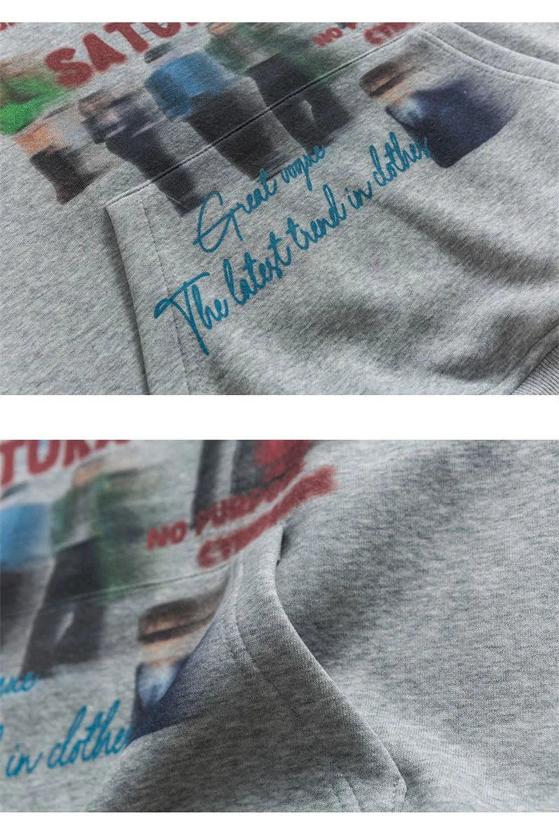 Classic rap album cover hoodie with bold statement