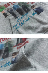 Classic rap album cover hoodie with bold statement