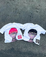 Y2k European and American Summer Trendy Brand Cartoon Printed Short-sleeved Retro Hip-hop Fashion Loose Oversized Top Women