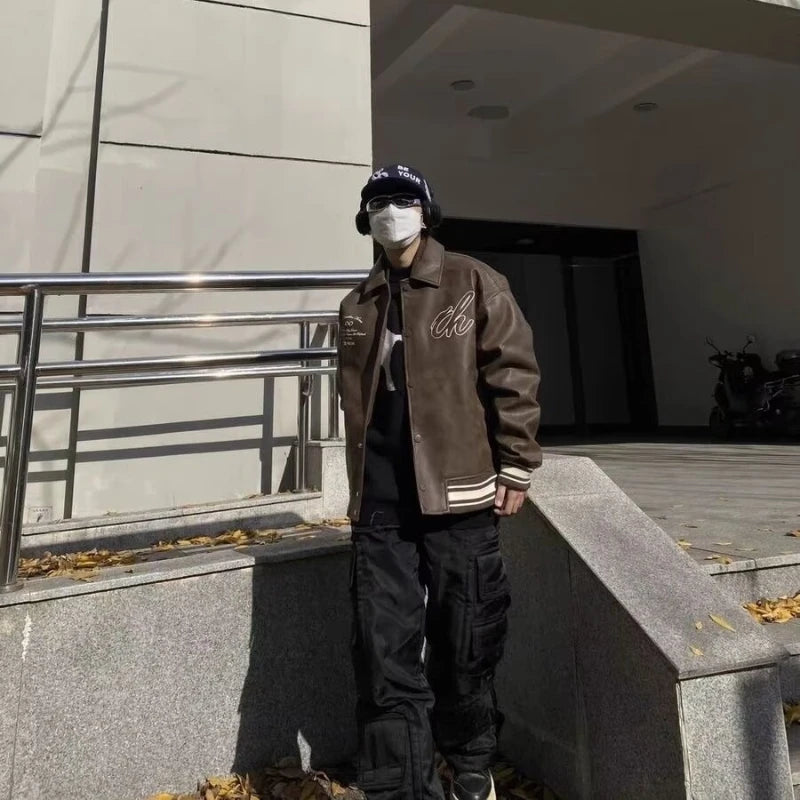graphic winter jacket, 2025 streetwear trend, cool weather