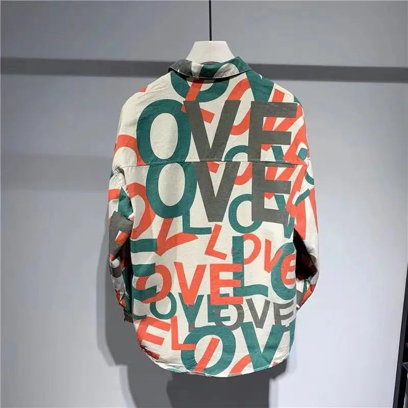 2023 Autumn New Light Luxury Fashion Loose Long-sleeved Men Shirt Jacket Comfortable Casual Shirt Boutique Clothing Simple Style