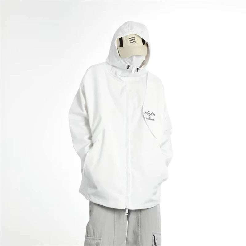minimalist streetwear jacket, bold fashion piece, aesthetic