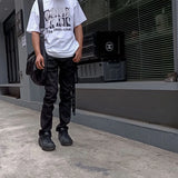 high new luxury men 2024 waxed cotton rick comfortable cotton parkour sweat casual pants tactical straight cargo u50 baggy cargo bottoms