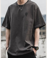 Cyberpunk Crying angel – Pure Cotton Short Sleeved T Shirt For Men New Fashion Ins Lo