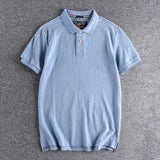 Gothic Vintage print – Summer Mens Polo Shirt Cotton Lapel T Shirt Retro Loose Soli