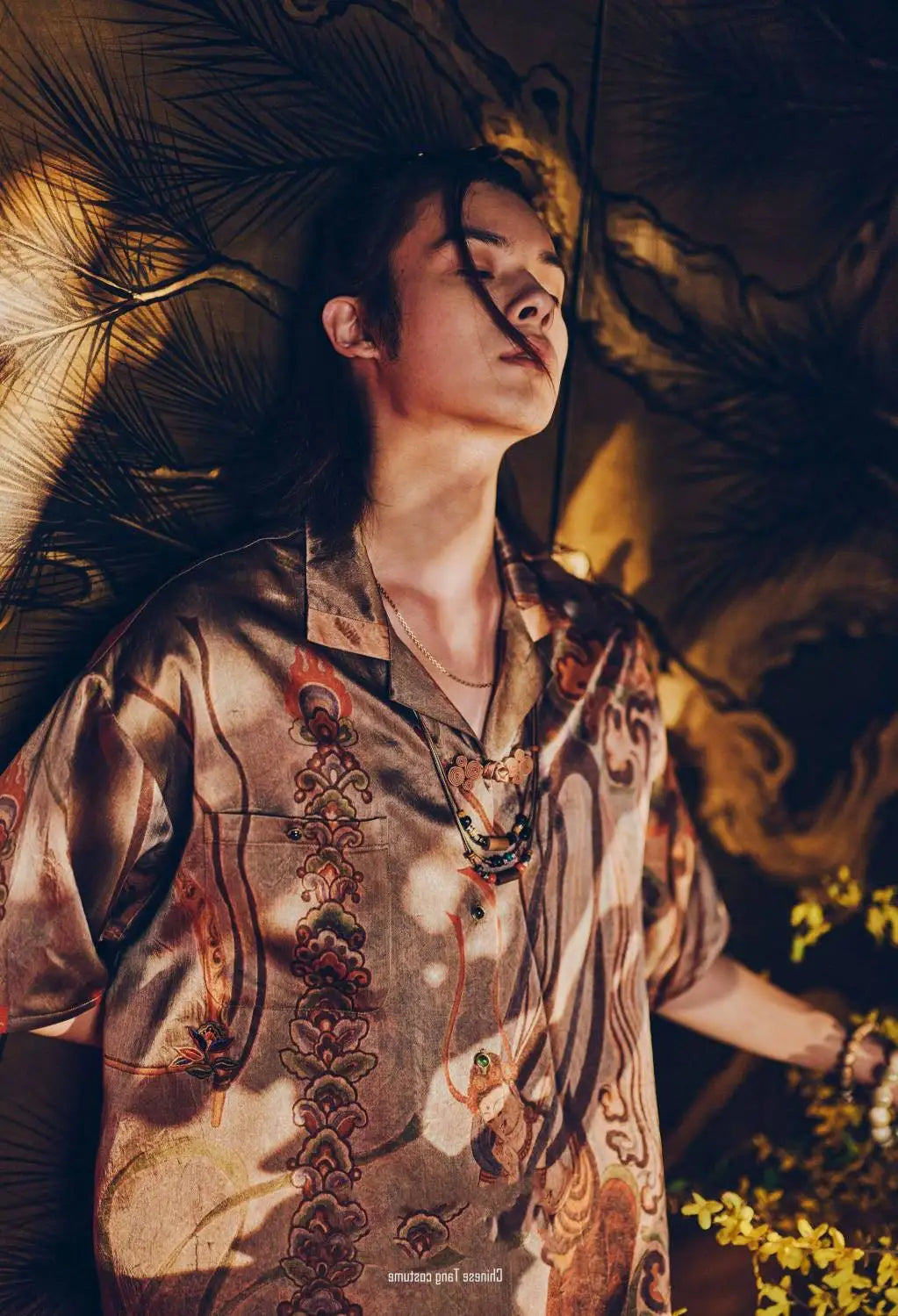 Dunhuang Feitian new Chinese style national trend printed casual short-sleeved