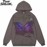 Oversize Hoodie Hip Hop Washed Sweatshirt Men Streetwear Painting Grap