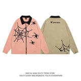 bold graphic coat, high-street look, for men, fall streetwear outfit, oversized style, layered fashion, modern aesthetic, graphic detail