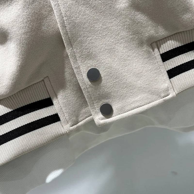 oversized fit featuring new luxury 2022 men beige embroidery tiger roll in riches varsity coats jackets down coats cotton warm winter thicken a571 design – premium quality jacket for men