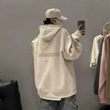 Autumn And Winter New Heavyweight Loose And Thick Hooded Suede Pullove