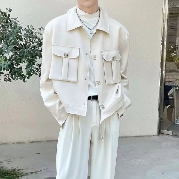 New Spring And Autumn Korean Style Trendy Jacket Three Piece Set For M
