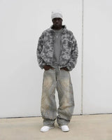new hot selling ripped raw edge embroidered denim trousers retro harajuku baggy jeans y2k men women hip hop punk casual pants unique jeans style 838