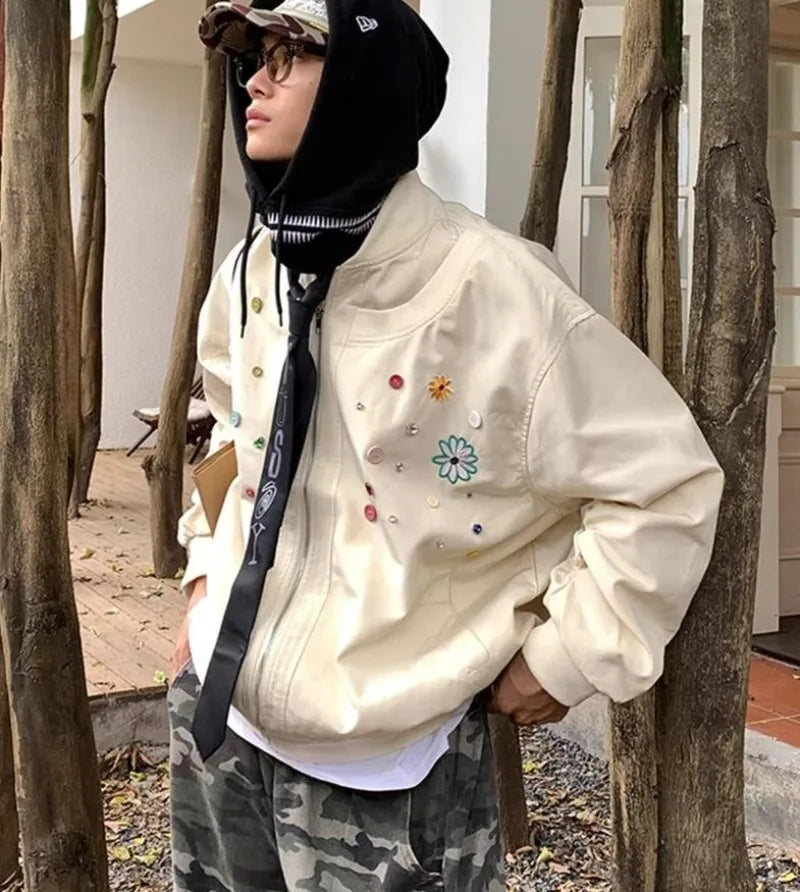 minimalist street zip-up, streetwear for men, fall streetwear outfit, oversized style, layered fashion, modern aesthetic, graphic detail