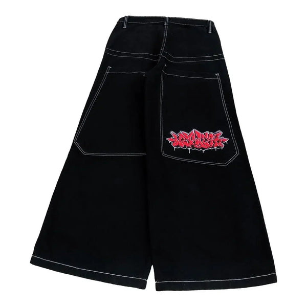 harajuku wexwear tapout suit graphic embroidered vintage y2k jeans tracksuit t shirt for men streetwear black skateboard pants ripped baggy denim