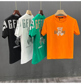 Cyberpunk Melting smiley – High Texture 2023 New Mens Fashion Letter Printed Bear Rhine