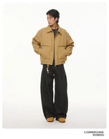 zip-up streetwear jacket, fall/winter fashion, men's streetwear fashion, trendy oversized fit, urban techwear design, modern 