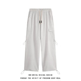 hip hop mens loose fit paratrooper pants drawstring elasticated work pants lightweight quick drying sport climbing trousers unique default style 3304