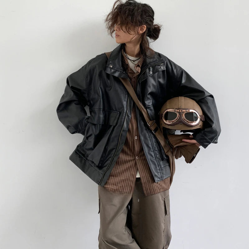 techwear zip bomber, urban street style, mens fashion