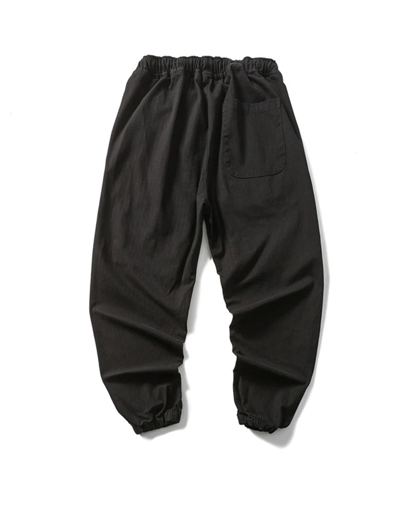 rainbowtouches 2022 tidal current new brand mens cargo pants harajuku fashion tie feet trousers loose safari style boy overalls unique cargo style 1688