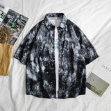 2023 Summer New Light Luxury Fashion Shirt Men Loose Casual Short-sleeved Shirt All-match Boutique Clothing Simple Style