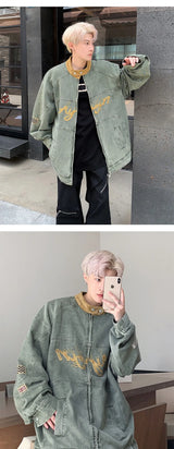 graphic winter jacket, 2025 streetwear trend, cool weather