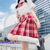 Jk Uniforms Gyaru School Uniform for Girl Student Pleated Skirt Uniform Set Women Short Sleeve Bow Tie Seifuku Japanese Style
