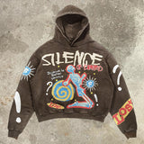 Skatercore Fit – Harajuku Stylish Retro Skull Print Hoodies Women Graphic Ame – Streetwear Fashion for Men & Women