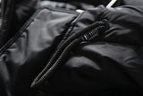 Men Hooded Down Jacket Winter Casual Letter Printed Parkas Streetwear Warm Black Zipper Jackets Harajuku Fashion Duck Down Coats