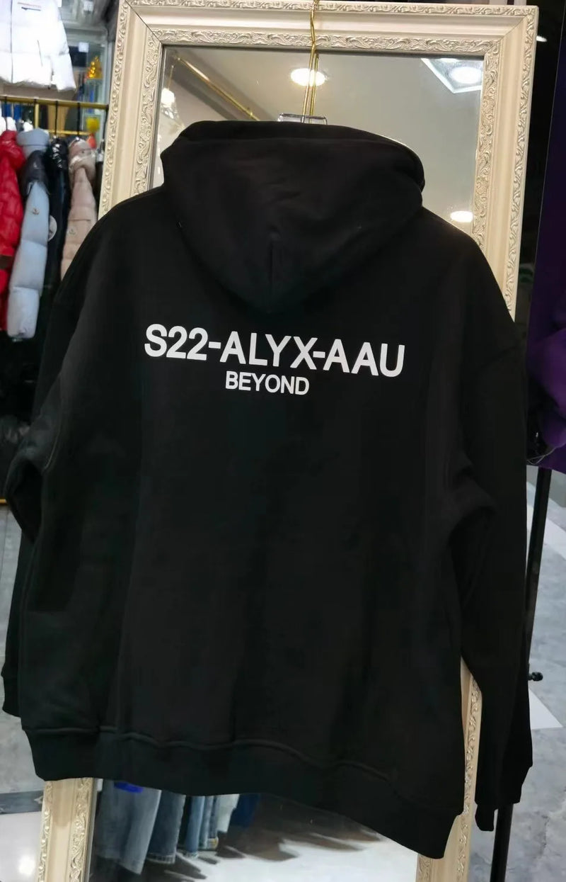 New Luxury 2023 1017 9Sm Alyx Beyond Pullover Hoodies Hoody Hooded Swe