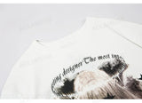 Vaporwave Crying angel – 2023 Streetwear Harajuku Men T Shirt Girl Letter Graphic Tsh