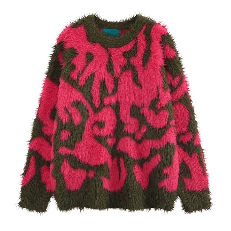 loose fit o-neck sweater, daily wear knit, cozy fashion fit, stylish street outfit, modern aesthetic appeal