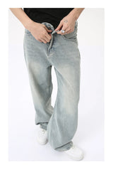vintage baggy jeans mens streetwear hip hop loose blue denim pants hi street luxury designer jeans trousers man unique jeans style 4487