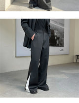 flare pants men vintage fashion casual bell bottom trousers male streetwear net celebrity long pants stage costume unique default style 2791