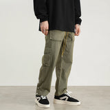 camouflage cargo pants men vintage side multi pocket button mens camou straight trousers streetwear military overalls for male unique cargo style 2076