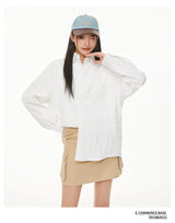 Wrinkled Fabric Casual Long Sleeve Shirt Men and Women Solid Color Streetwear Fashion Loose Black White Shirts Oversize Blouses