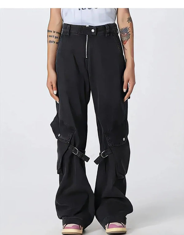 brand new anniversary zipper multi pocket fit straight pant jeans cotton denim pants comfort casual jeans size s m l xl u51 stacked flare jeans