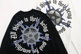 Gothic Oversized Tee – Rainbowtouches Mens High Street Long Shirts Casual T Shirt F – Edgy Streetwear for All Genders