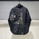 New fluorescent Luxury Men West Coast CRIPS Cashew Shirt Coats & Jackets / Down Coats Cotton Warm Winter Oversize Thin #A586