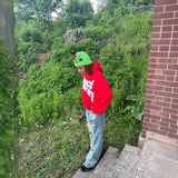 Y2k Pullover Print Pattern Long Sleeved Hoodie Hoodie Clothing Vintage Street Rap Trend Wear High Street