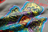 Punk Hoodie Men Streetwear Hip Hop Skull Skeleton Print Gothic Fleece
