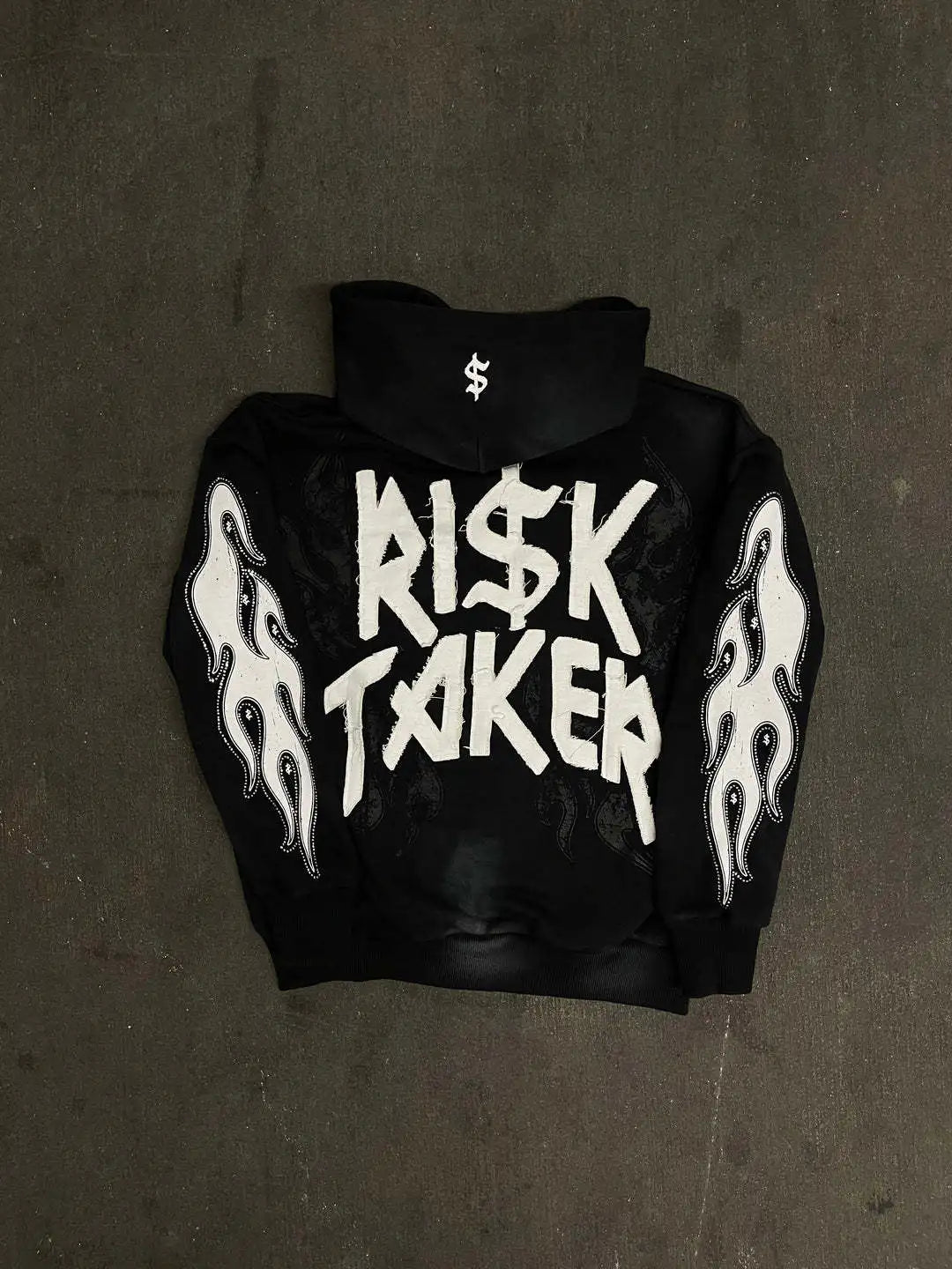 2024 y2k long sleeved zippered printed pullover hoodie hoodie and pants two piece streetwear trendy outfit dark vintage outfit unique default style 2238