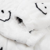 Abcvan Snaki 2023 New High Quality Smiling Face Rabbit Hair Cotton Coat Men's and Women's Coat